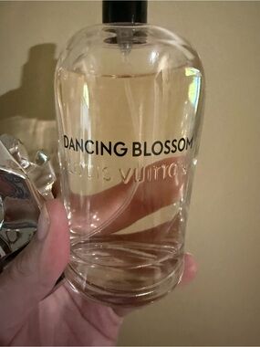 Dancing Blossom Perfume Bottle - Pink/Gold Tones